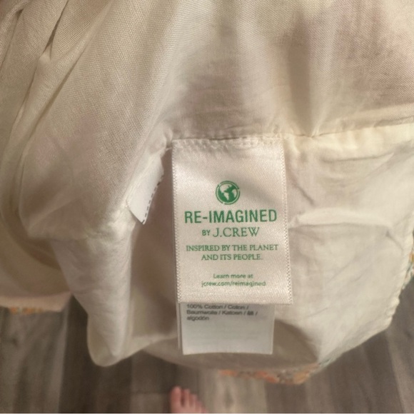 J Crew Peach Print Dress XL EUC - Picture 6 of 9